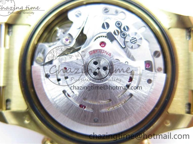 MiroTime 0306 Daytona 116589RBOW YG Rainbow Crystal BLF Best Edition Black Dial on YG Bracelet A SmoothTexture 3175